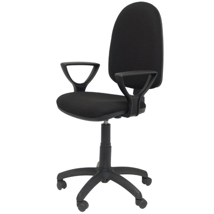 PIQUERAS Y CRESPO Silla Aýna con Brazos Fijos y Tapizado Bali Negro